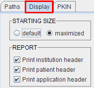 PKIN Report Configuration