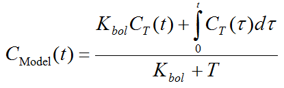 Equation Bolus/Infusion